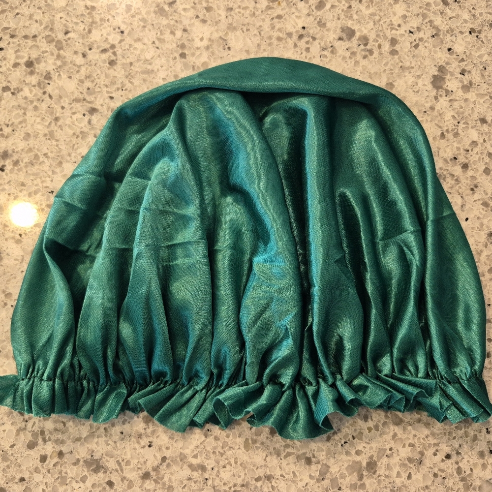 Silk Satin Green Bonnet Baby Toddler size